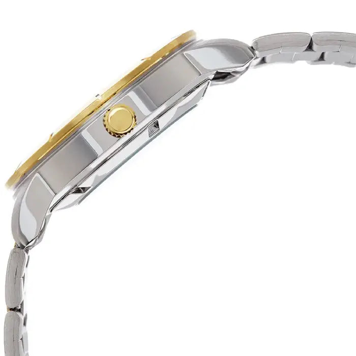 Seiko 5 Automatic SNKN58K1 White Dial Two-Tone 43mm Stainless Steel Men's Watch detail view