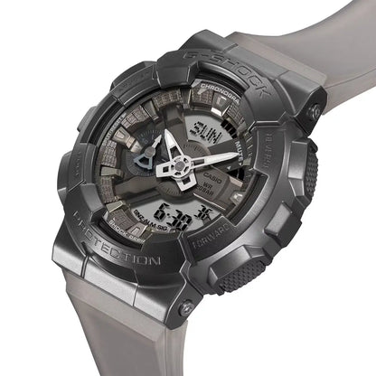 Casio G-Shock GM-110MF-1ADR "Midnight Fog" Metal Covered Grey Dial 48.8mm Resin Strap Men's Watch