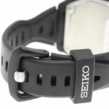 Seiko Prospex Super Runners Solar Digital SBEF055 Black Dial 43.7mm Resin Strap Men's Watch