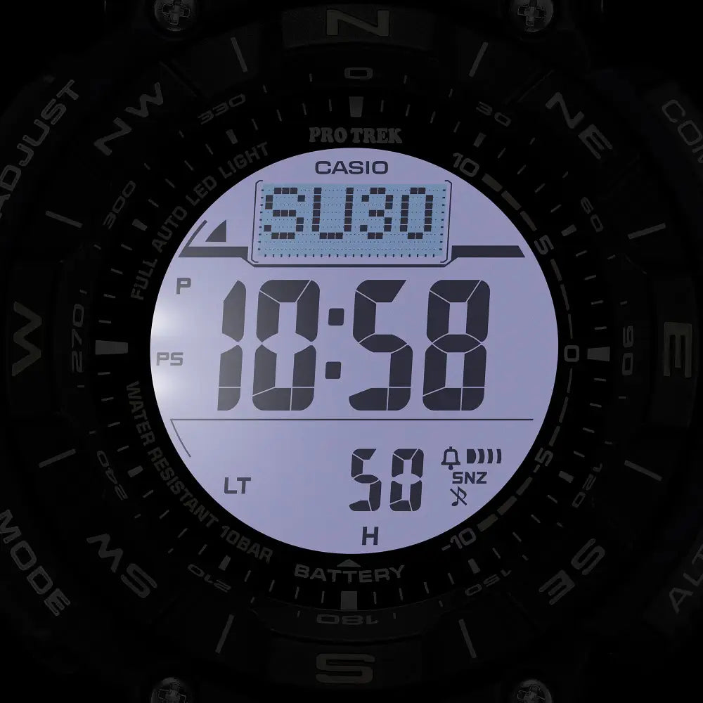 Casio ProTrek Digital Tough Solar Triple Sensor PRG-340SC-2DR Blue Dial 51.7mm Resin Strap Men's Watch