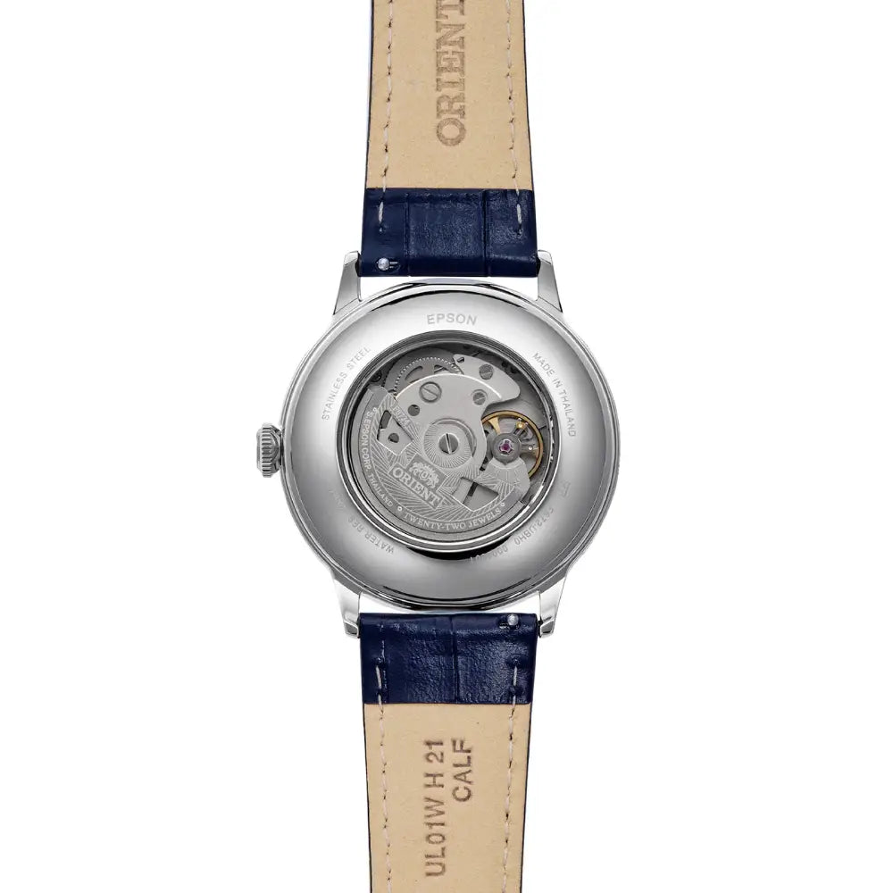Orient Classic Bambino Automatic RA-AC0030L Blue Gradation Dial 40.5mm Leather Strap Men's Watch