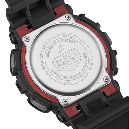 Casio G-Shock X-Large Combi Analog Digital GA-110RL-1A Black Dial 51.2mm Resin Strap Men's Watch