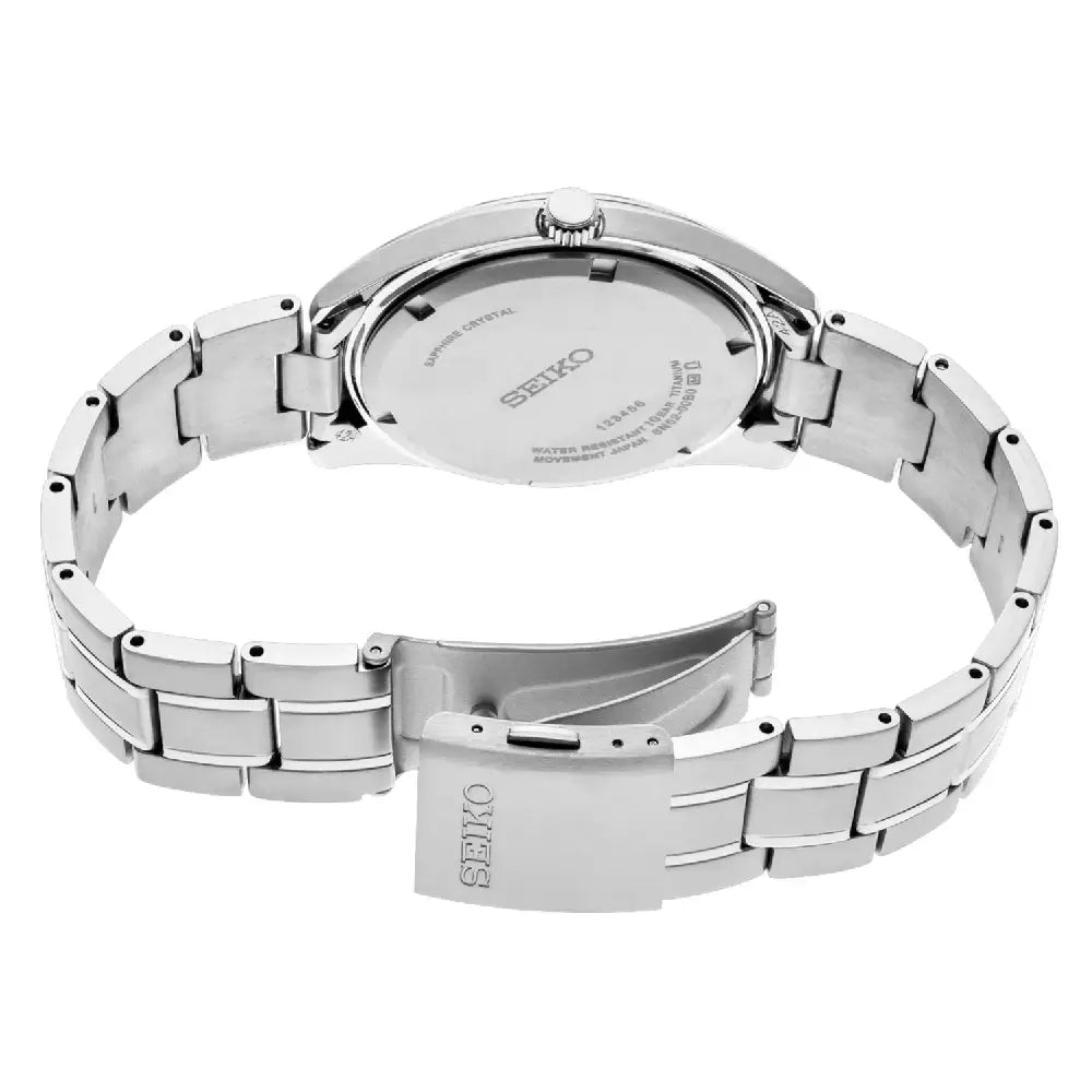 Seiko Essentials Titanium SUR375P1 Black Sunray Dial 40.2mm Titanium Men's Watch