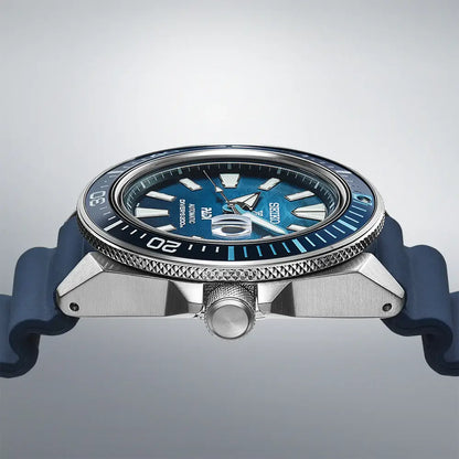 Seiko Prospex "Great Blue" Samurai PADI Special Edition SRPJ93 Blue Dial 43.8mm Silicone Strap Men's Watch