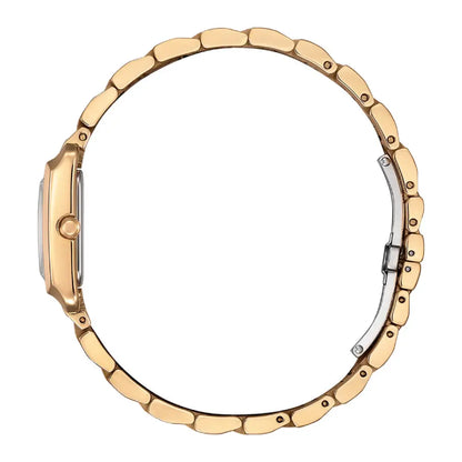 Citizen L Square Collection "Bianca" EW5603-89Y Mother Of Pearl Dial Rose Gold-Tone Stainless Steel Women's Watch