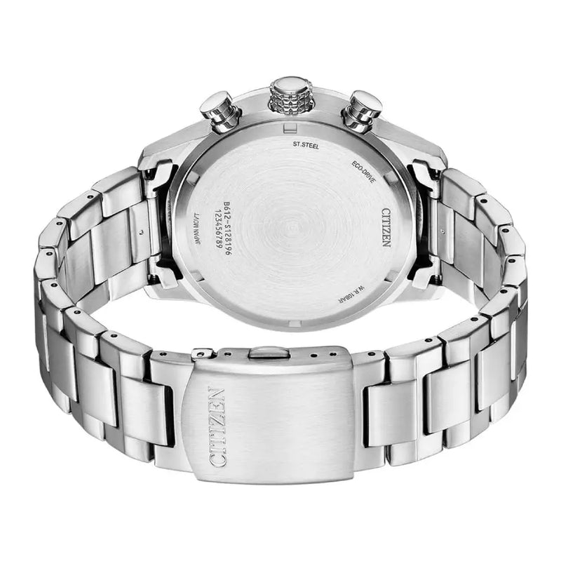 Citizen Eco-Drive CA0791-81X Chronograph Green Dial Stainless Steel Men's Watch detail view