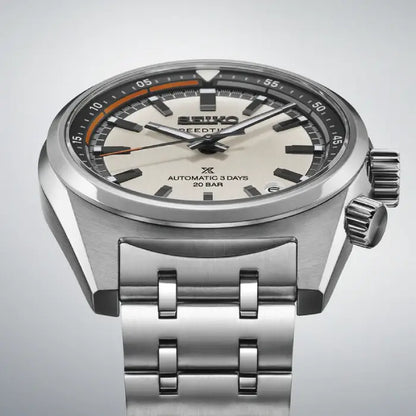 Seiko Prospex SBDC215 / SPB513J1 Speedtimer (Made In Japan) Automatic Off-White Dial 39.5mm Stainless Steel Men's Watch