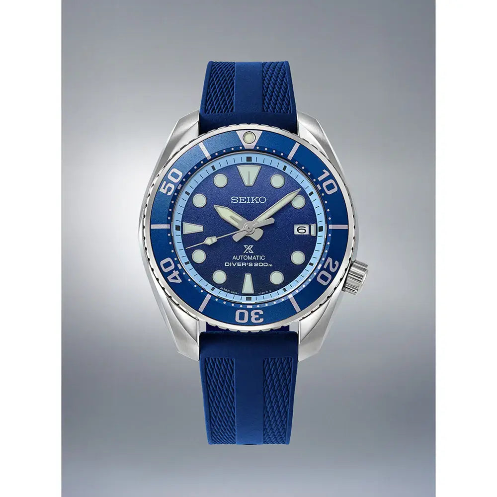 Seiko Prospex SPB543J1 "Blue Fire Crater" Sumo (Limited Edition 2200 pcs) Blue Dial 45mm Silicone Men's Watch
