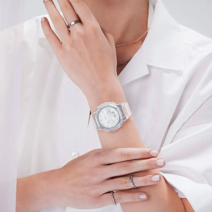 Casio G-Shock Mini CasiOak GMA-S2100SK-7A Skeleton White Dial 42.9mm Resin Strap Women's Watch