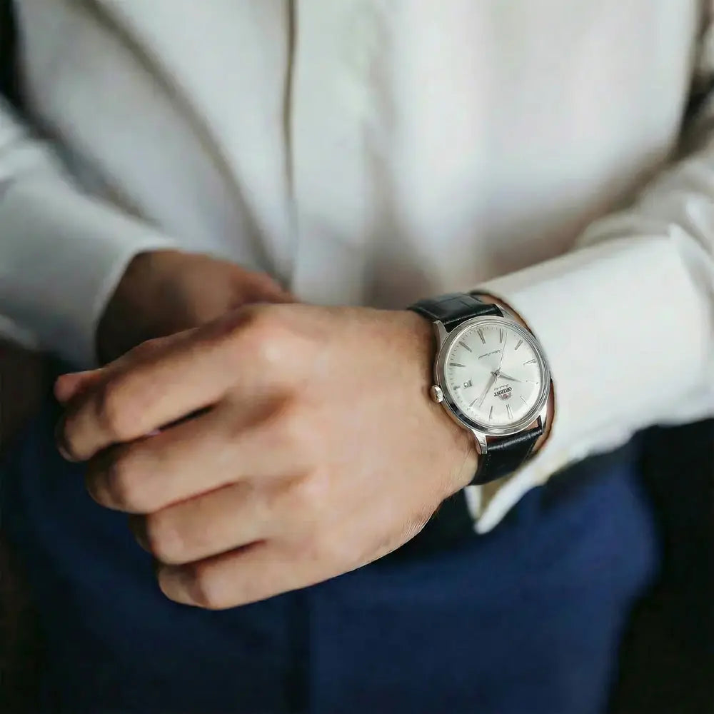 Orient Classic Bambino Automatic RA-AC0031S White Dial 40.5mm Leather Strap Men's Watch