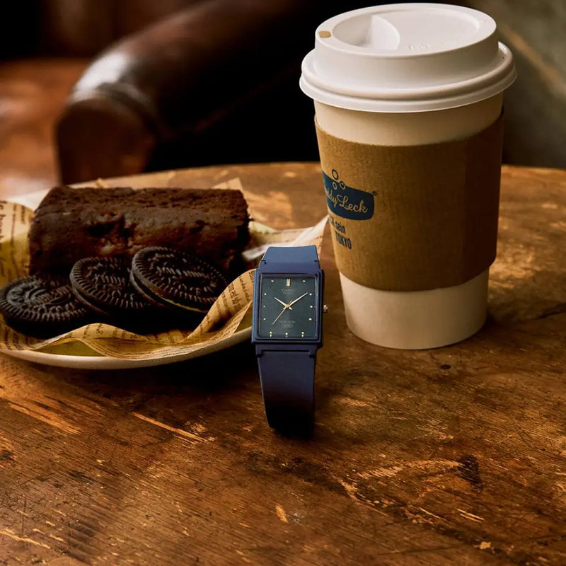 Casio Collection Analog MQ-38UC-2A1DF Blue Dial Resin Strap Unisex Watch detail view