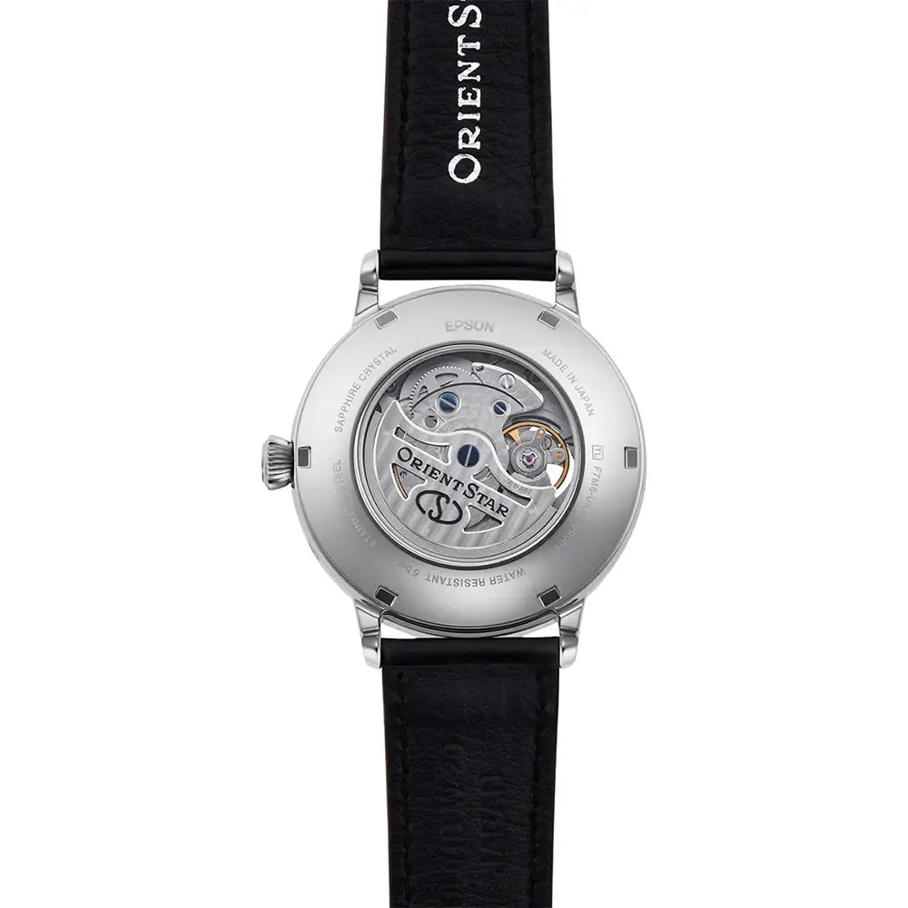 Orient Star Classic Moon Phase Open Heart Automatic RE-AY0106S00B White Dial 41mm Stainless Steel Men's Watch