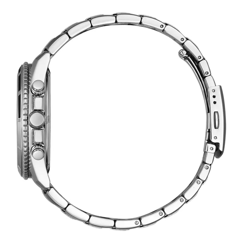 Citizen Quartz Chronograph 44mm AN8200-50A Silver Dial Stainless Steel Men's Watch detail view
