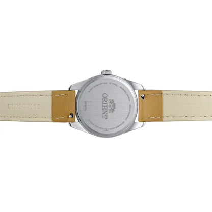 Orient Contemporary RA-WG0604S Solar Quartz White Dial 32.1mm Leather Strap Women's Watch