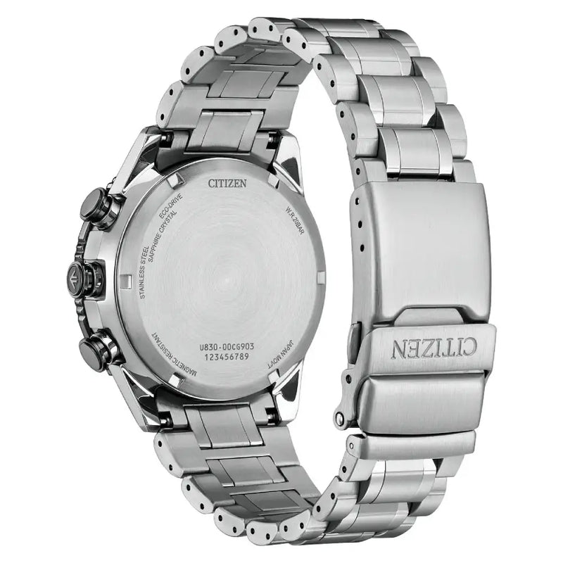 Citizen Promaster JV2006-55H "Skyhawk" Analog-Digital Chronograph Grey Dial 43mm Stainless Steel Men's Watch detail view