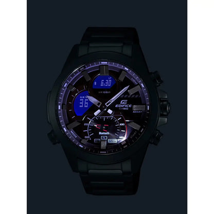 Casio Edifice Smartphone Link ECB-30D-1A Black Dial 48.7mm Stainless Steel Men's Watch
