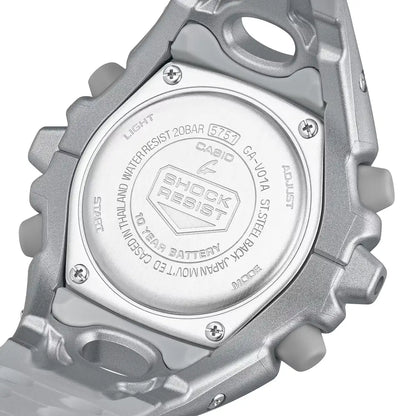 Casio G-Shock GA-V01A-8A “Alien Eyes” Analog-Digital Silver Dial Resin Strap Men's Watch