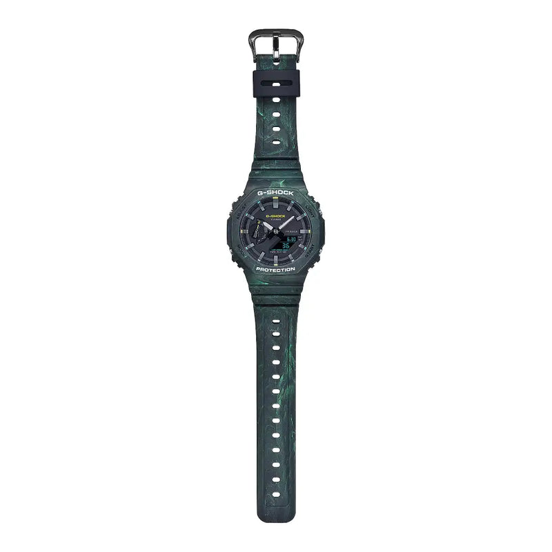 Casio G Shock GA-2100FR-3A Limited Edition Analog-Digital Grey Dial Resin Strap Men's Watch detail view
