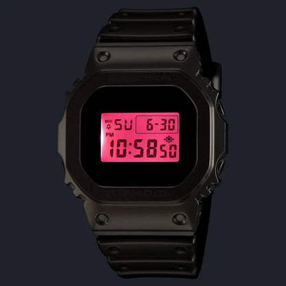 Casio G-Shock 43.2mm GM-5600YRA-8 "Fine Metallic" Red Dial Silicone Strap Men's Watch
