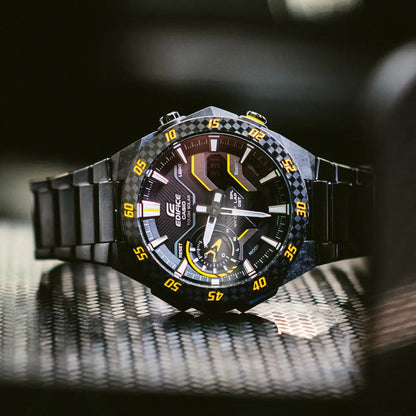 Casio Edifice Windflow ECB-2200RC-1A9 Black Dial Stainless Steel Men's Watch