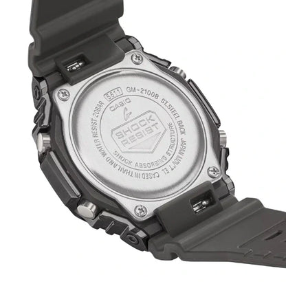 Casio G-Shock Metal Collection GM-2100B-4ADR Red Dial Stainless Steel Men's Watch