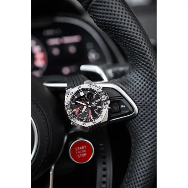 Casio Edifice ECB-10P-1A Bluetooth Analog-Digital Black Dial 48.5mm Resin Strap Men's Watch