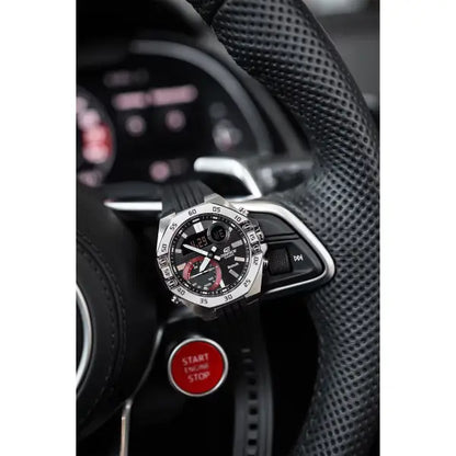 Casio Edifice ECB-10P-1A Bluetooth Analog-Digital Black Dial 48.5mm Resin Strap Men's Watch