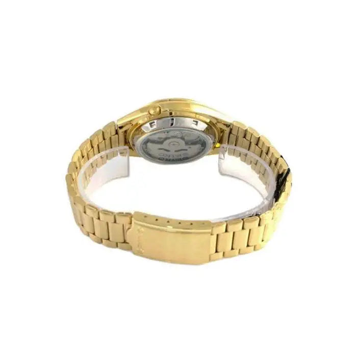 Seiko 5 Automatic SNKL72K1 Gold Dial Gold Tone 37mm Stainless Steel Men's Watch detail view