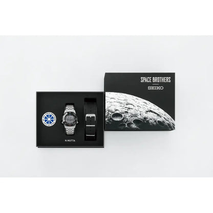 Seiko Selection "Rotocall" SBJG023 "Space Brothers" Limited Edition (824 pieces) Silver/Black Digital Dial Stainless Steel Men's Watch
