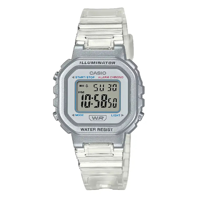 Casio Ladies Digital LA-20WHS-7ADF White Dial Resin Strap Women's Watch