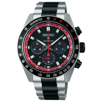 Seiko Prospex SBDL121 / SSC957 Solar Chronograph Limited Edition (4000 Pieces) "Datsun 240Z" Black Dial 41.4mm Stainless Steel Men's Watch
