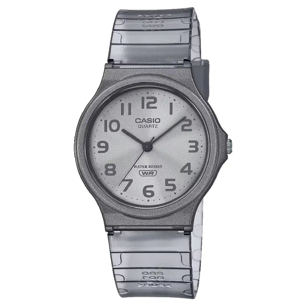 Casio Collection Analog MQ-24S-8BDF Grey Dial Resin Strap Unisex Watch