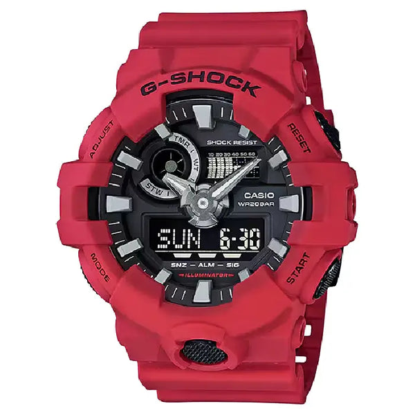 Casio G-Shock Casual GA-700-4ADR Black Dial Resin Men's Watch