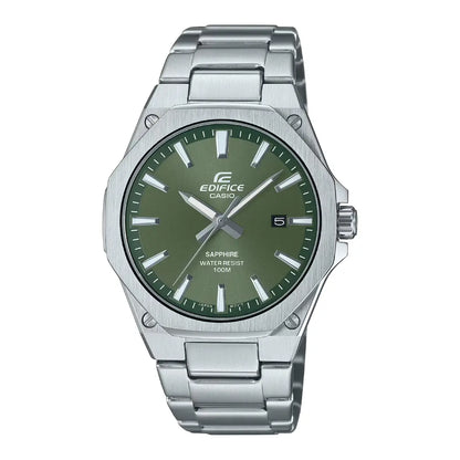 Casio Edifice Slim Series EFR-S108D-3AVUDF Green Dial 39.9mm Stainless Steel Men's Watch