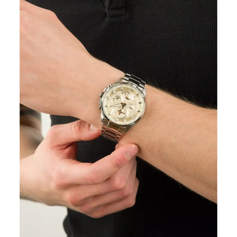 Casio Edifice ETD-310D-9AVUDF Analog World Time Cream Dial 46mm Stainless Steel Men's Watch detail view