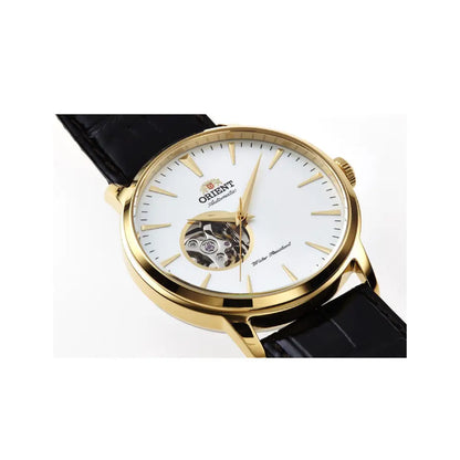 Orient Esteem II Open Heart TAG02003W0 White Dial 41mm Leather Strap Men's Watch