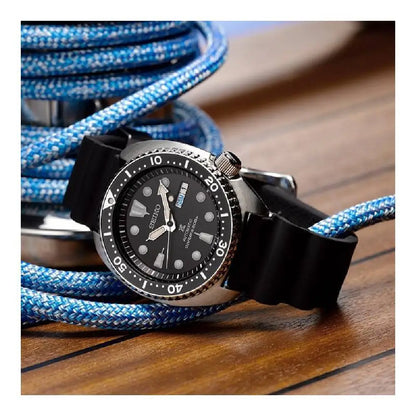 Seiko Prospex "Turtle" SRPE93K1 Black Dial 45mm Rubber Strap Men's Watch