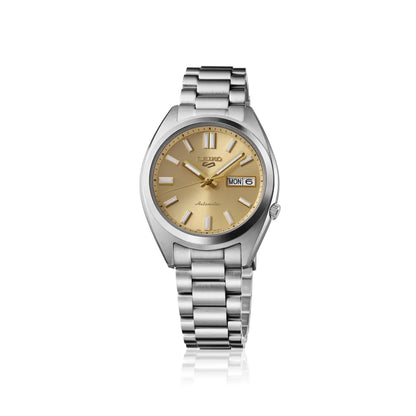 Seiko 5 Sports SRPL59K1 Automatic "SNXS Re-Interpretation" Gold Dial 37.4mm Stainless Steel Men's Watch
