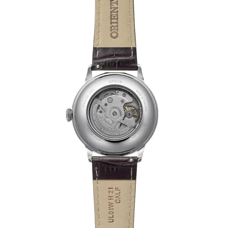 Orient Classic Bambino Automatic RA-AC0033Y Ivory Dial 40.5mm Leather Strap Men's Watch detail view