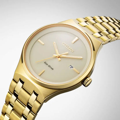 Citizen Eco-Drive Axiom BM7652-52P Champagne Dial 40mm Stainless Steel Men's Watch