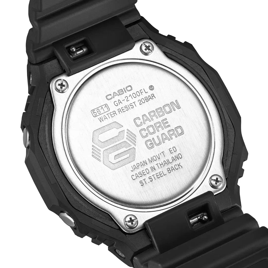 Casio G Shock GA-2100FL-1ADR Limited Edition Analog-Digital Blue Dial Resin Strap Men's Watch