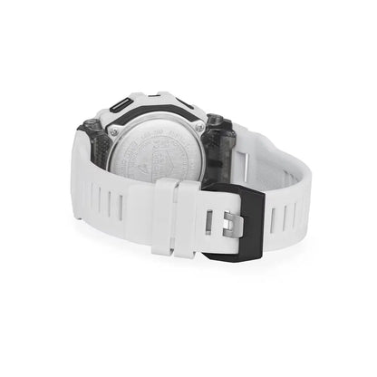 Casio G-Shock GBD-200-7 "G-SQUAD" Digital Dial 45.9mm White Resin Strap Men's Watch