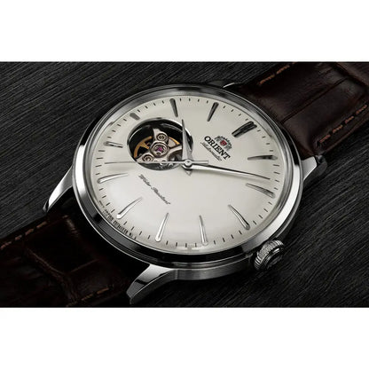 Orient Bambino Open Heart RA-AG0002S White Dial 40.5mm Stainless Steel Men's Watch