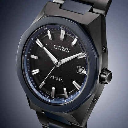 Citizen Attesa Eco-Drive Radio-Controlled CB3046-76E Black Dial 39mm Super Titanium Men's Watch