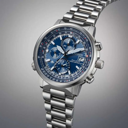 Citizen Eco-Drive AT8300-58L Promaster Sky Radio-Controlled Pilot Blue Dial 41mm Stainless Steel Men's Watch