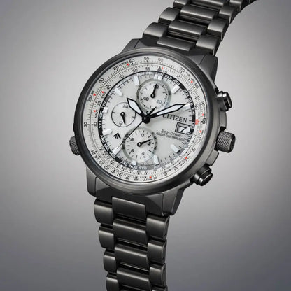 Citizen Eco-Drive AT8304-57A Promaster Navihawk A-T Silver Dial 41mm Stainless Steel Men's Watch