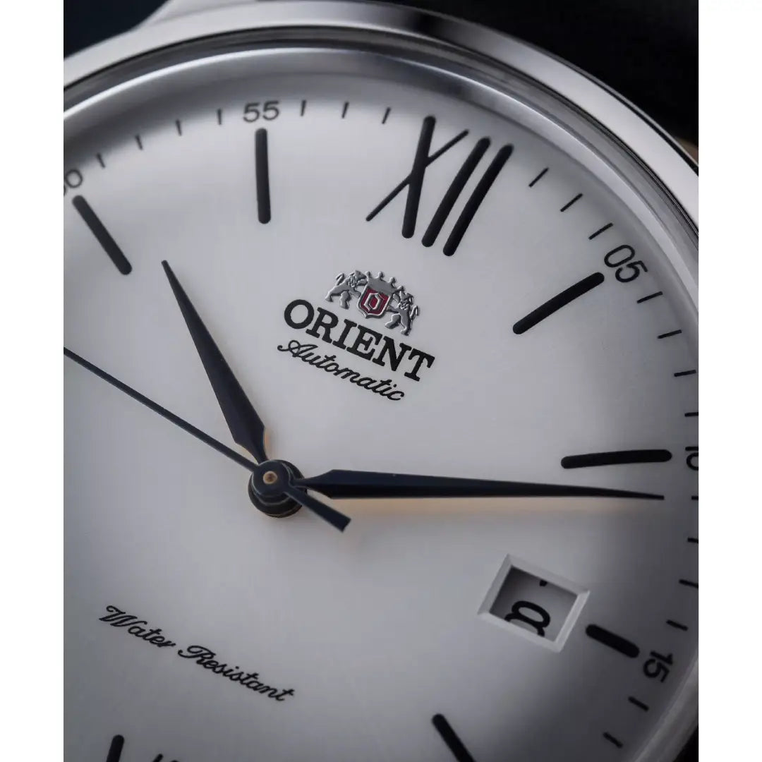 Orient Bambino RA-AC0022 Automatic Classic Silver Dial 40.5mm Leather Strap Men's Watch