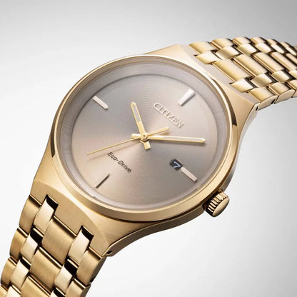 Citizen Eco-Drive Axiom BM7653-50Q Rose Gold Dial 40mm Stainless Steel Men's Watch