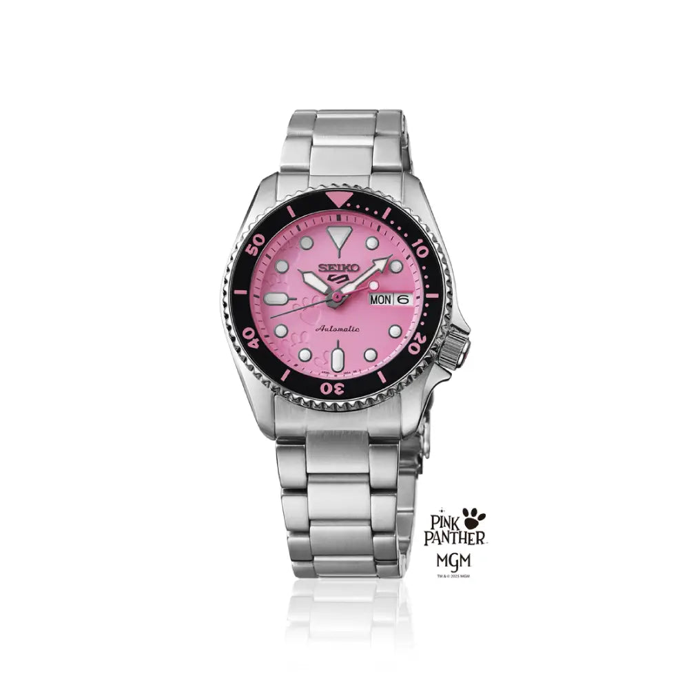 Seiko 5 Sports SBSA321 (SRPM07) Automatic "Pink Panther" Limited Edition (9,999 PCs) Pink Dial 38mm Stainless Steel Men's Watch