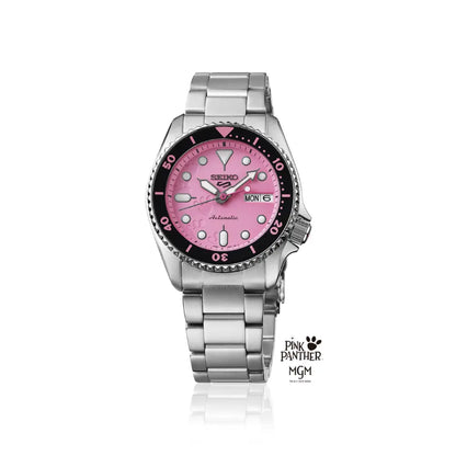 Seiko 5 Sports SBSA321 (SRPM07) Automatic "Pink Panther" Limited Edition (9,999 PCs) Pink Dial 38mm Stainless Steel Men's Watch